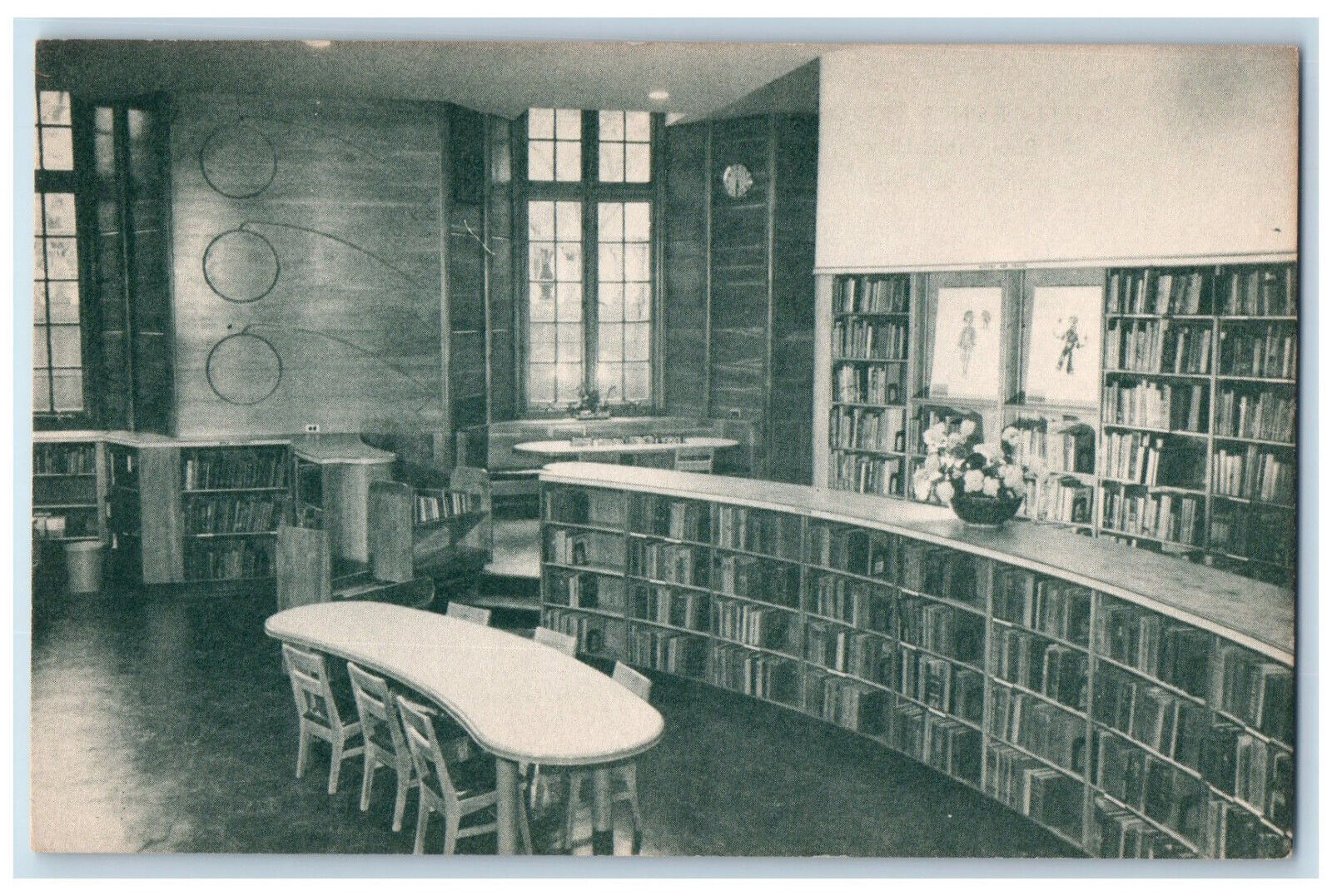 c1950's Children's Room St. Paul Public Library St. Paul Minnesota MN Postcard
