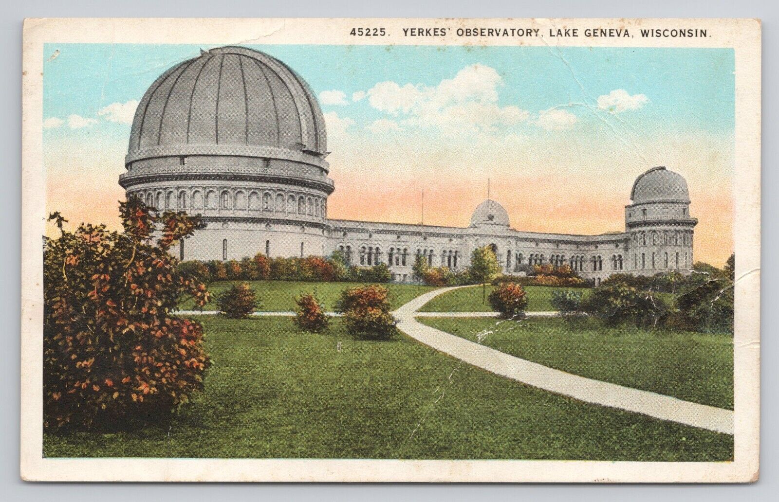 Postcard Yerkes Observatory Lake Geneva Wisconsin