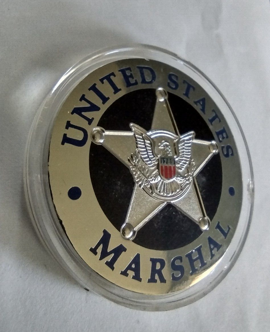 UNITED STATES Marshal North Carolina Silver CHALLENGE COIN
