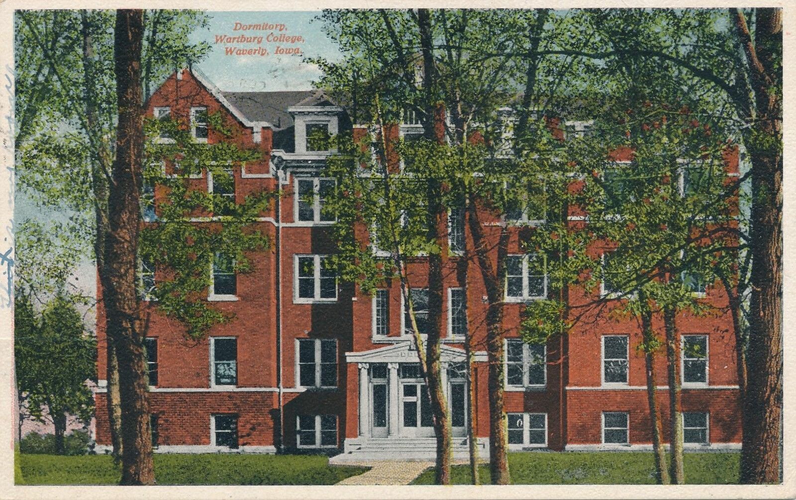 WAVERLY IA - Wartburg College Dormitory - 1917