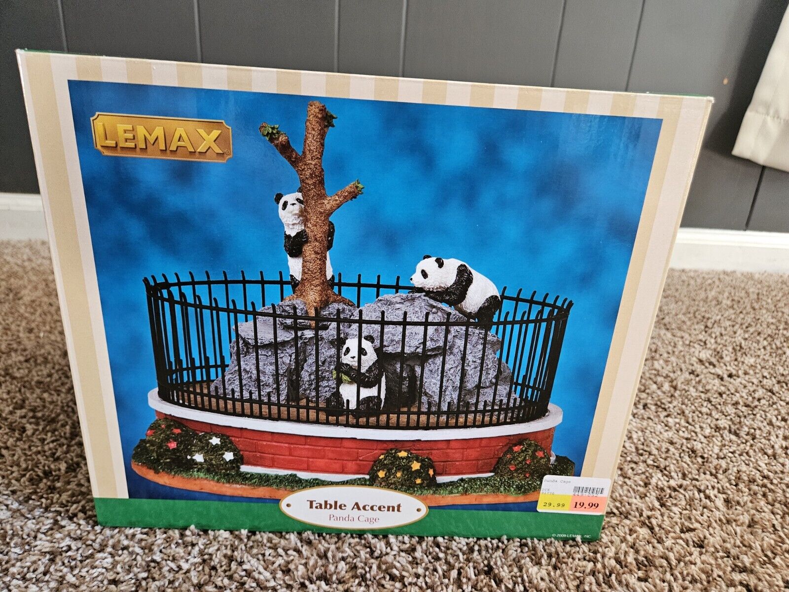 Lemax Village - Animated Zoo Panda Cage - Retired