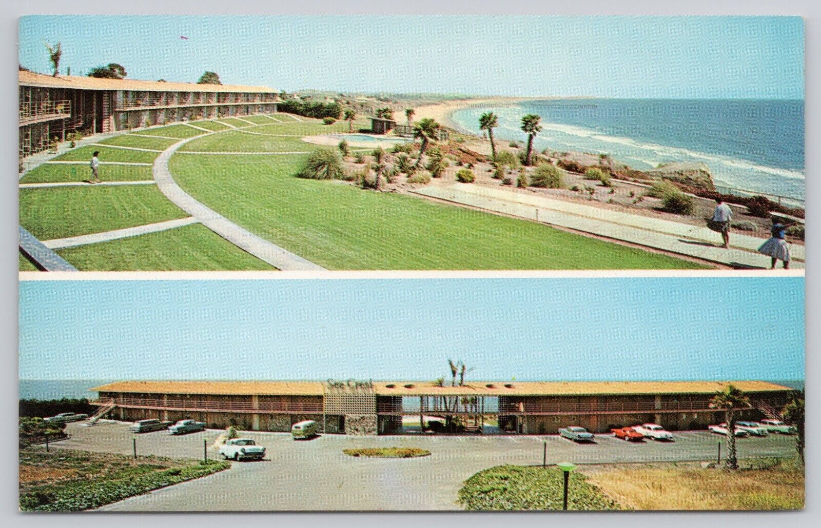 Post Card Sea Crest Motel Pismo Beach, California Multi-View I142