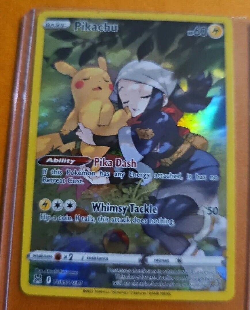 Pikachu - SWSH Lost Origin TG05/TG30 - Full Art Rare Pokemon Card