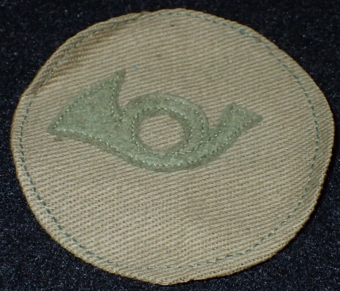 WWI Army Cavalry Bugler PFC Private First Class Wool Cotton Patch Post-Dec 1917