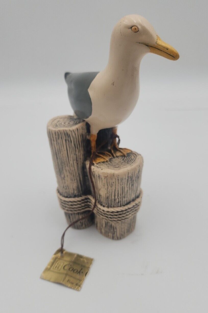Vintage G H COOK Co Seagull Fine Art Sculpture Figurine Ocean Beach Sea Gull