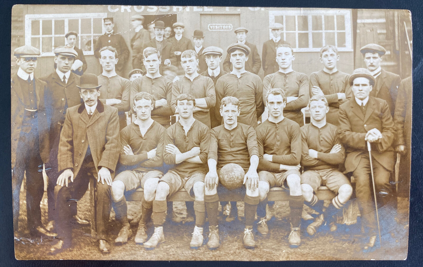Mint England Real Picture Postcard RPPC Soccer Team