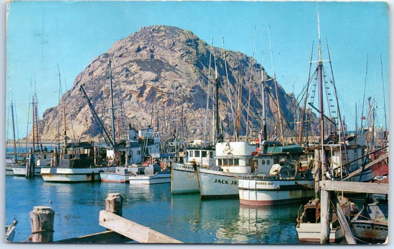 Postcard - Fishing Fleet - Morro Bay, California