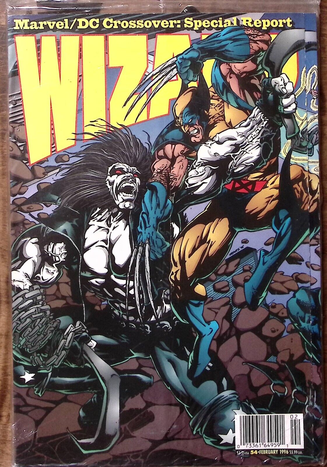 1996 WIZARD GUIDE TO COMICS #54 FEB MARVEL/DC CROSSOVER STILL SEALED  Z5029