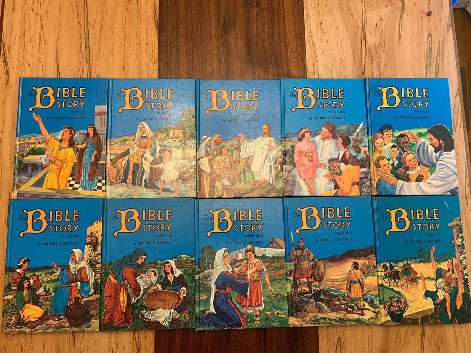 The Bible Story by Arthur S. Maxwell Complete Set Volumes 1-10 Hardcover