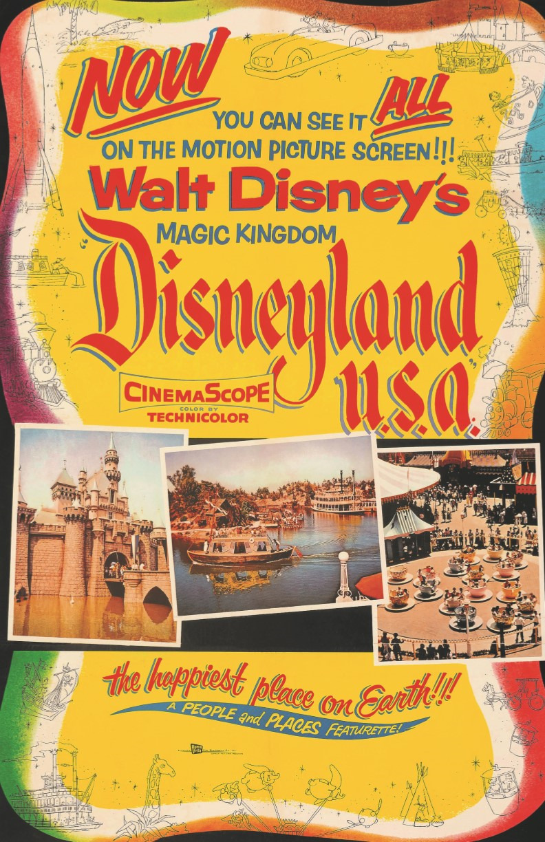 Disneyland USA Theatrical Movie Release Poster Print 11x17 