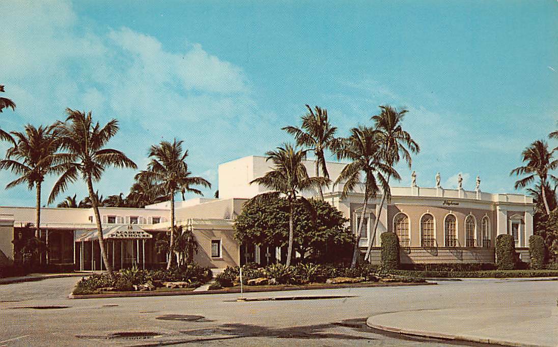 Royal Poinciana Playhouse Palm Beach FL Florida Vintage Chrome Postcard c1960