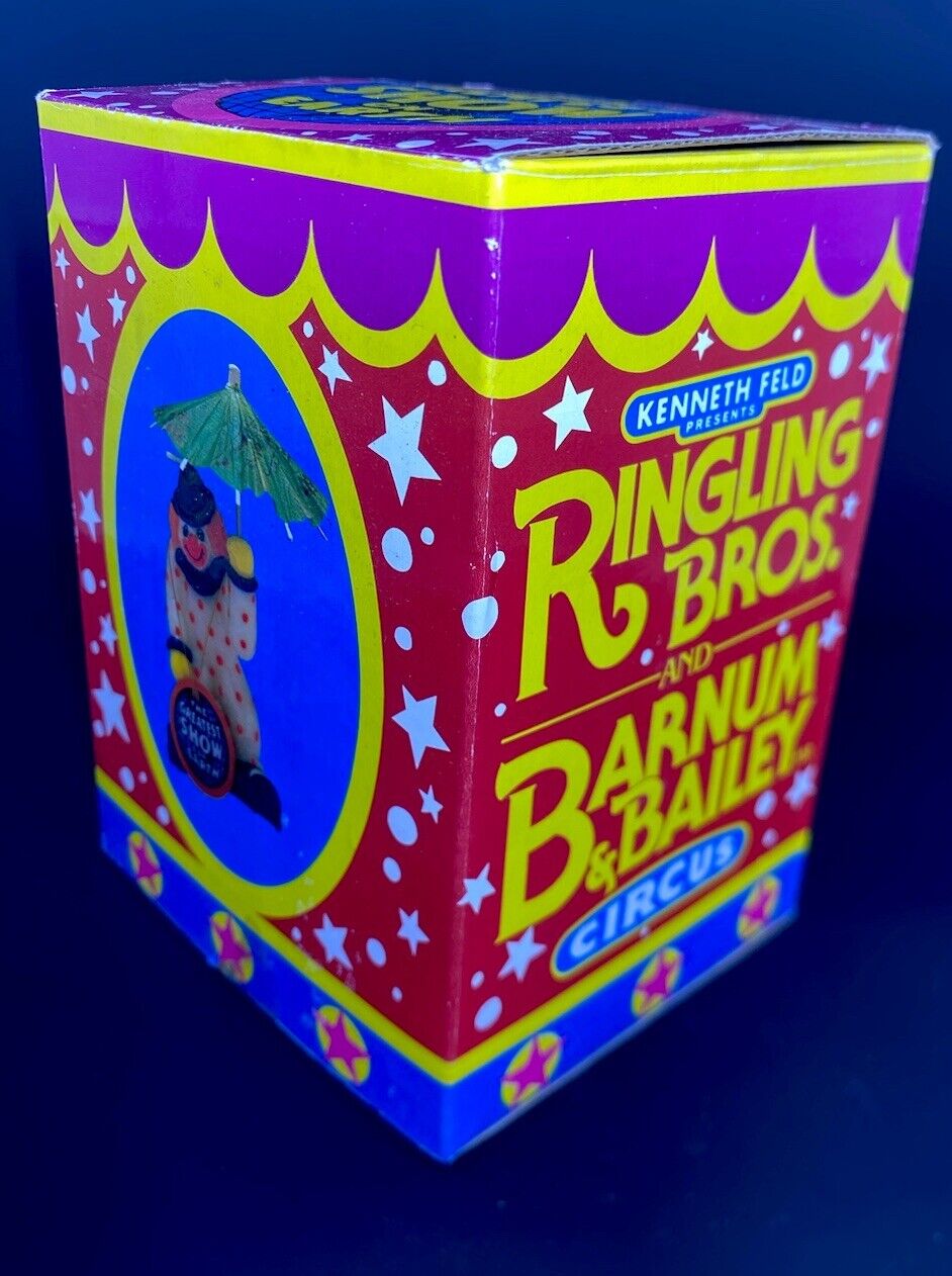 Vintage 1987 Ringling Brothers Barnum & Bailey Circus CLOWN Candle Original Box