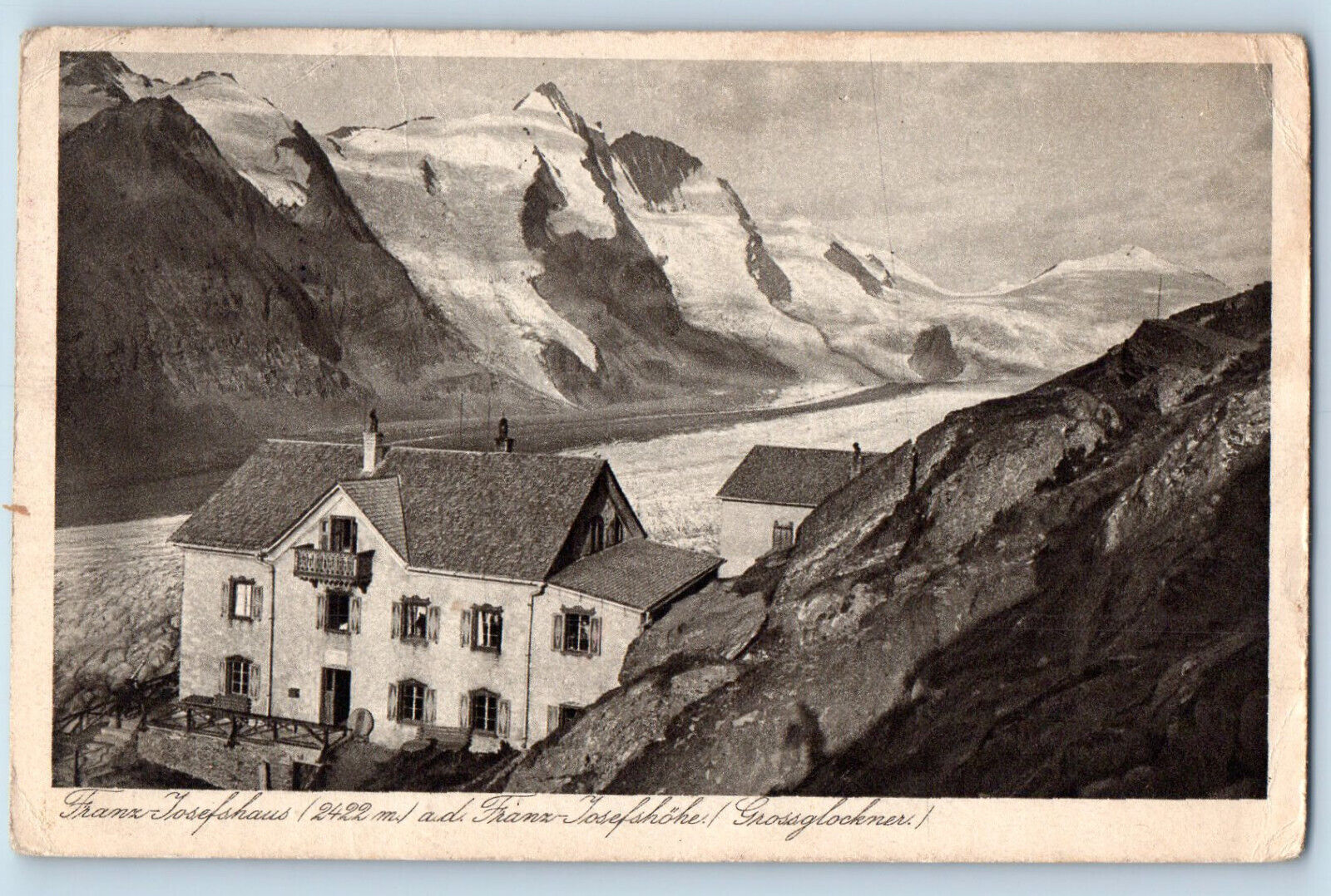 Austria Postcard Kaiser Franz Josef Haus Grossglockner c1920's Antique Posted
