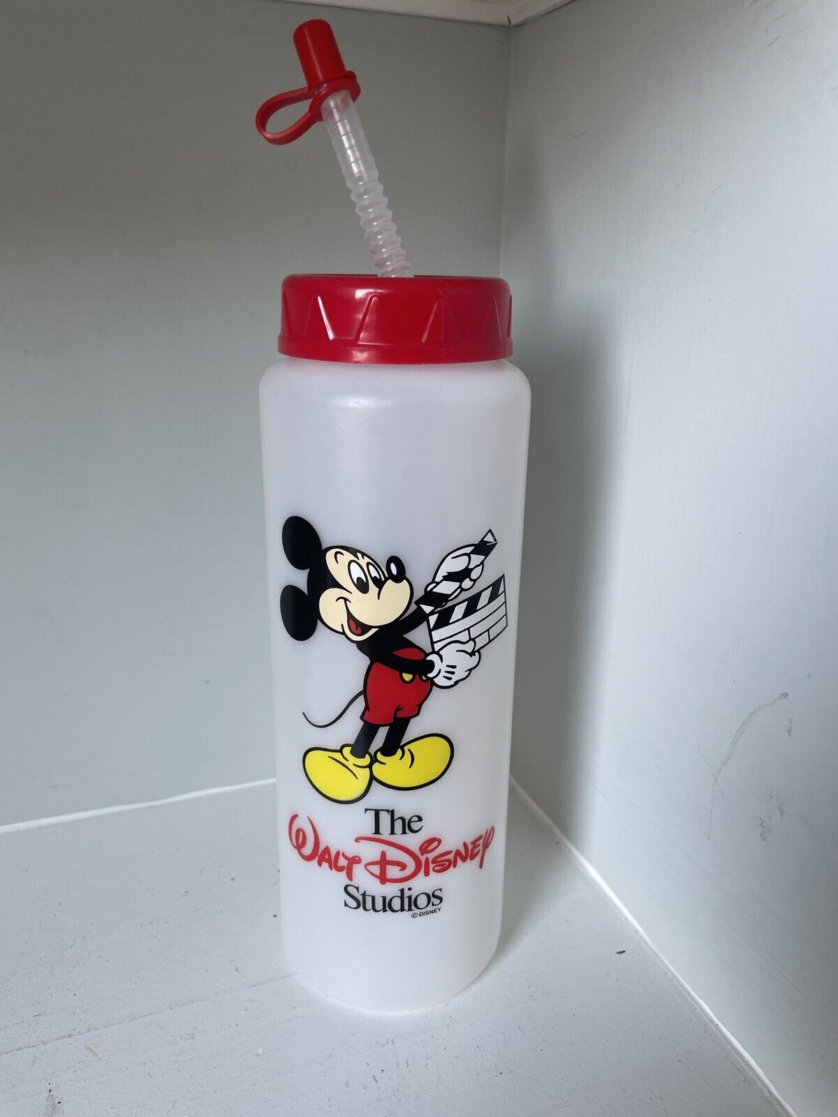 NEW Vintage Walt Disney Parks Mickey Mouse Water Bottle Studios - RETRO