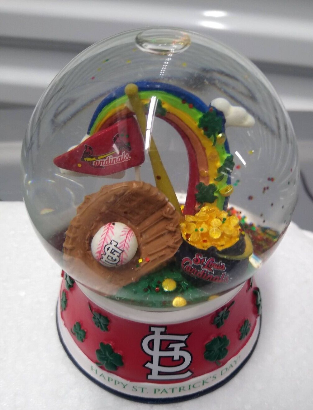 Willabee And Ward 2010 St Louis Cardinals St Pats Day Waterglobe Snow Globe 