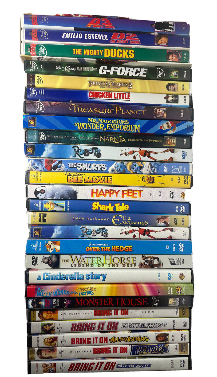 26 = Disney DreamWorks Universal  + More Family Kids Cartoon Movies DVD LOT