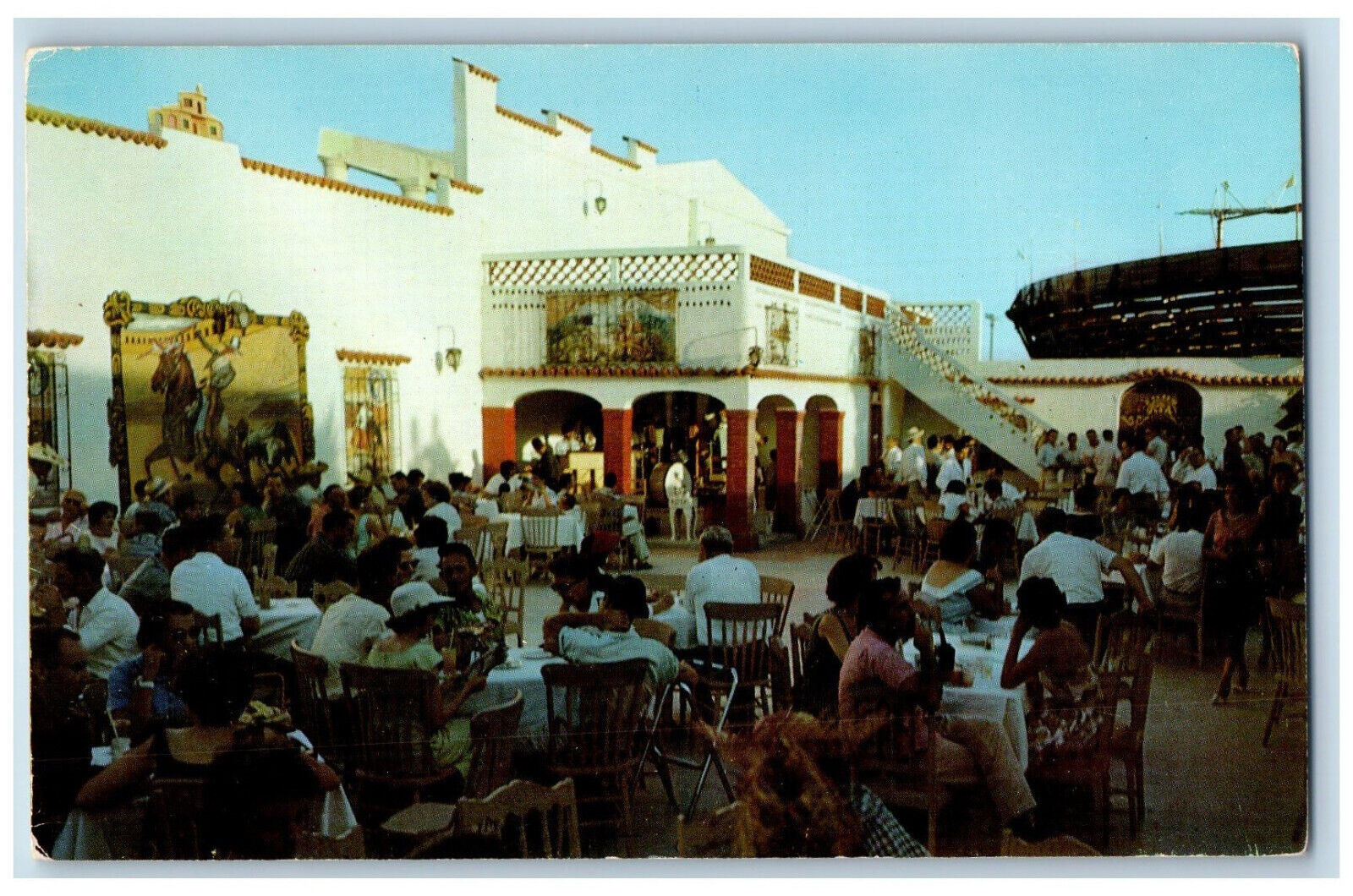 Ciudad Acuna Coahuila Mexico Postcard Macarena Chevo Cantu's Nite Club c1960's