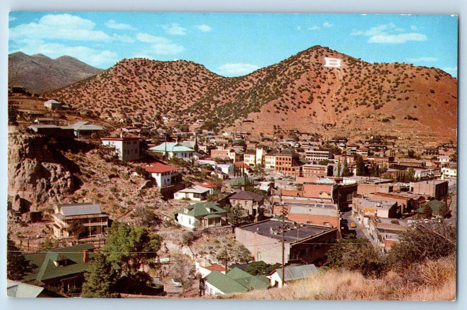 Bisbee Arizona Postcard Oldest Copper Mining Towns Exterior View c1960 Vintage