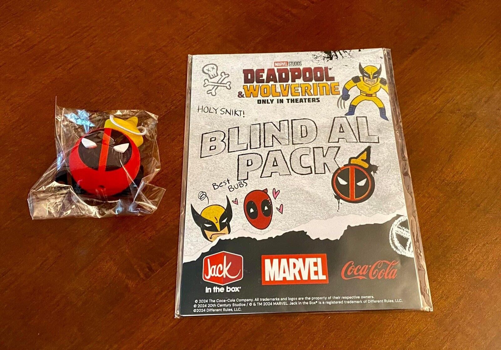 Jack In The Box Deadpool & Wolverine Blind AI Pack - SDCC 2024 Exclusive LT 4000