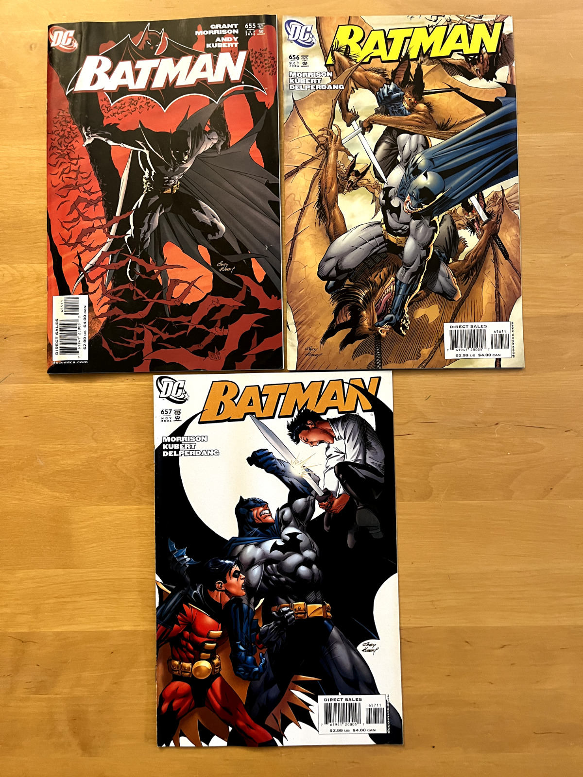 DC Comics Batman # 655/656/657 First Full Damian Wayne and 1st Cover App.
