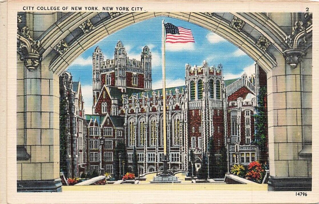 c1930s-40s City College of  New York Gothic New York City NY P407