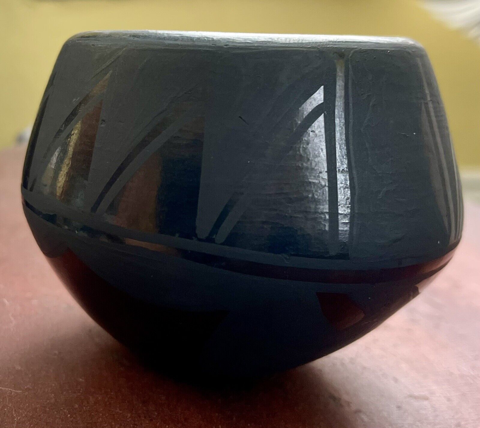 Rare Vintage Josefita Martinez Santo Domingo Pueblo Black Pottery
