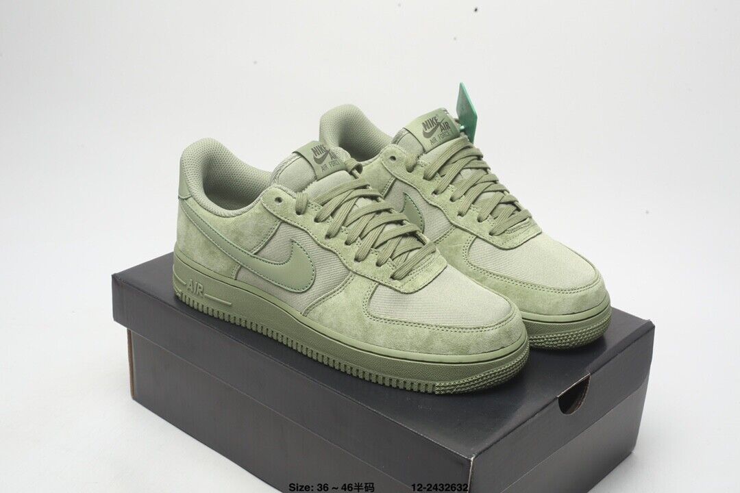 Air Shoes Force 1 Retro Classic Low Sneakers Olive green Athletic for Men Women