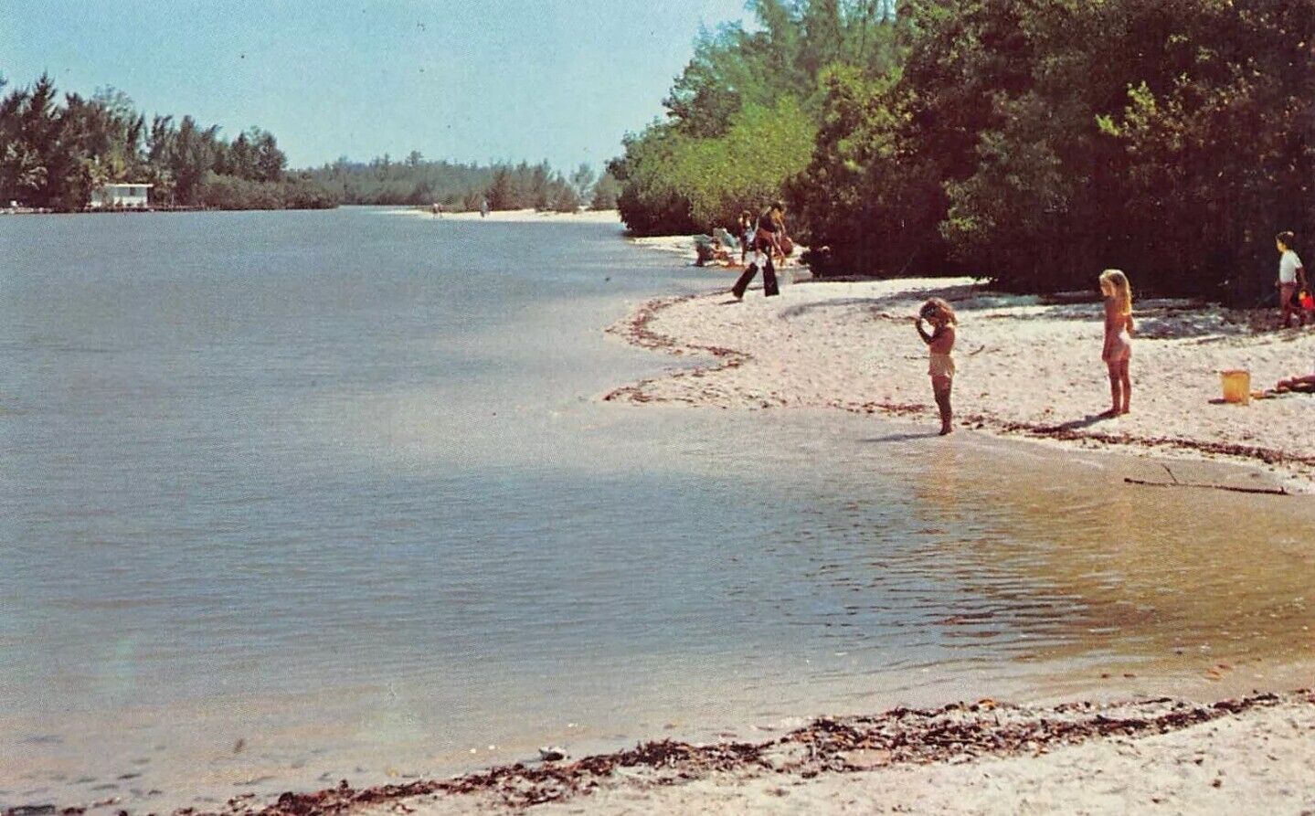 FL - 1960’s Florida Beach at Blind Pass between Sanibel & Captiva Island, Fla