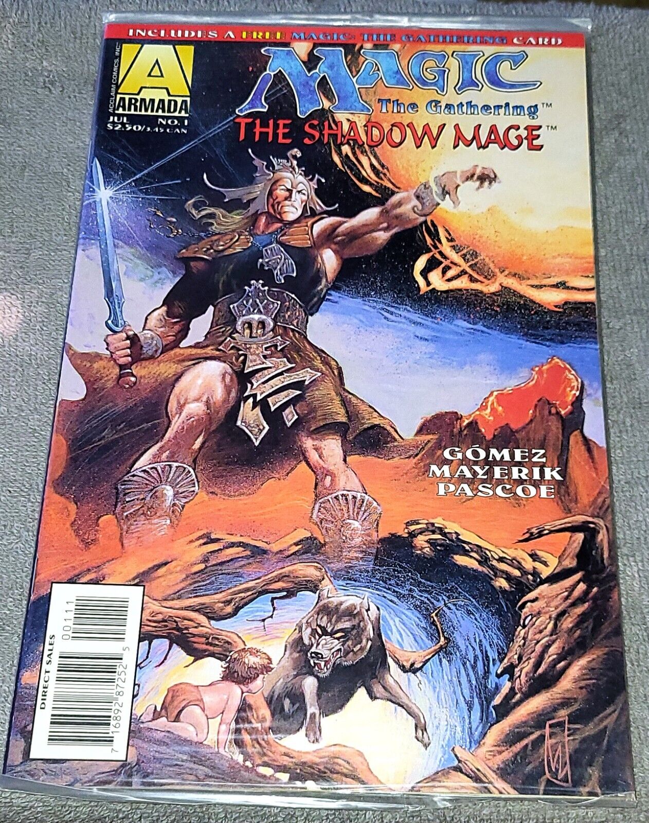 Magic the Gathering: The Shadow Mage #1 Armada Comics 1995 Sealed W/Card NM