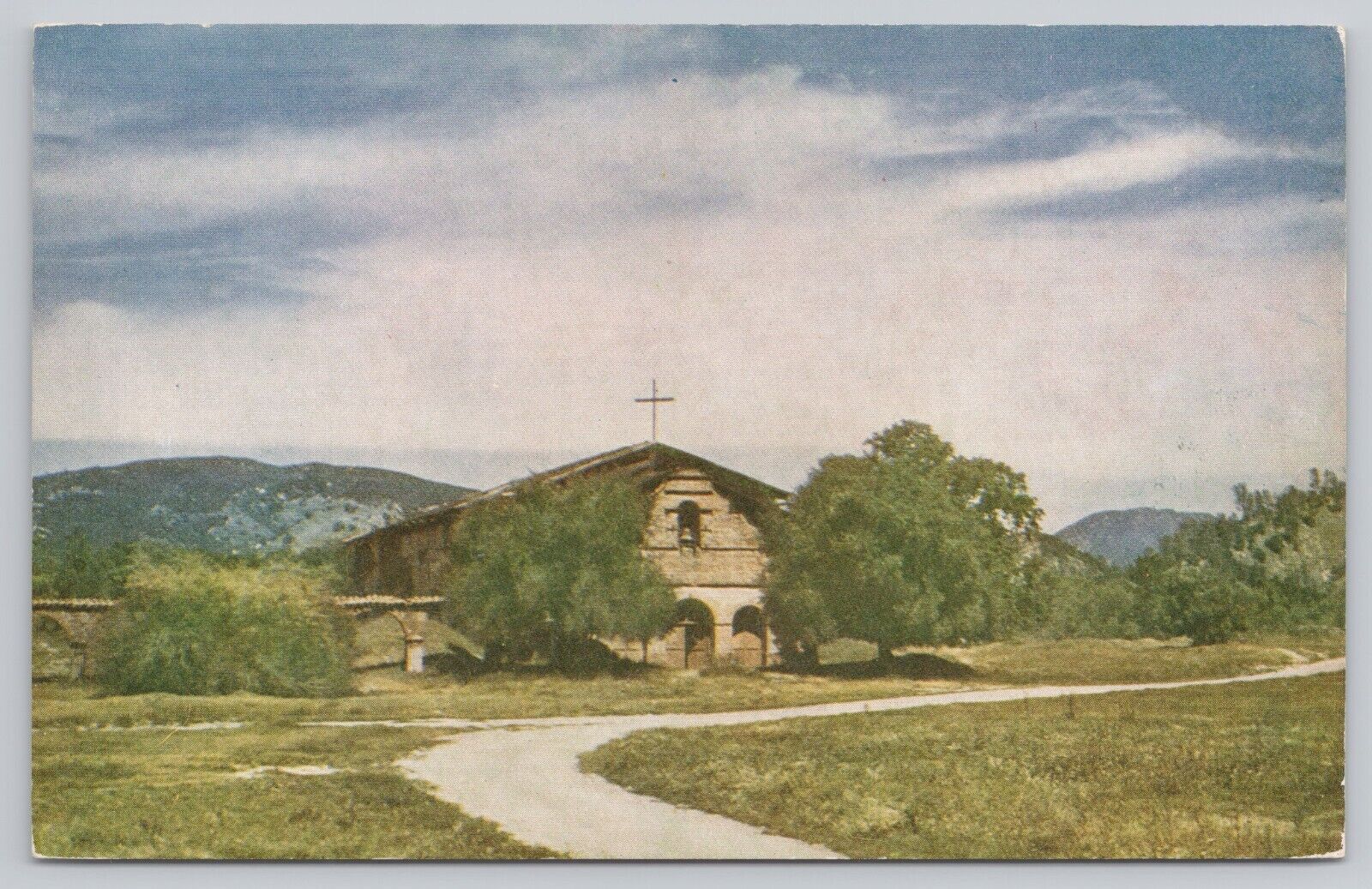 Jolon California, Mission San Antonio de Padua, Vintage Postcard
