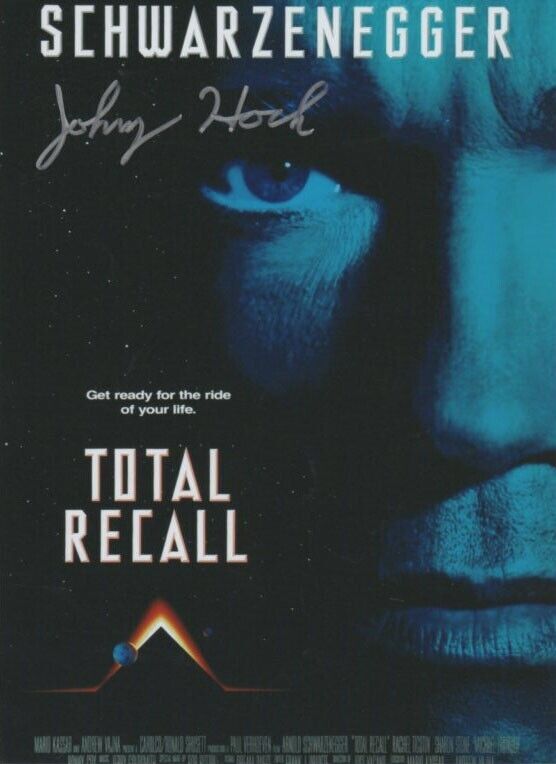 Johnny Hock Total Recall Friday 13th Vorhees Orig Signed 8x6 Autograph Photo COA