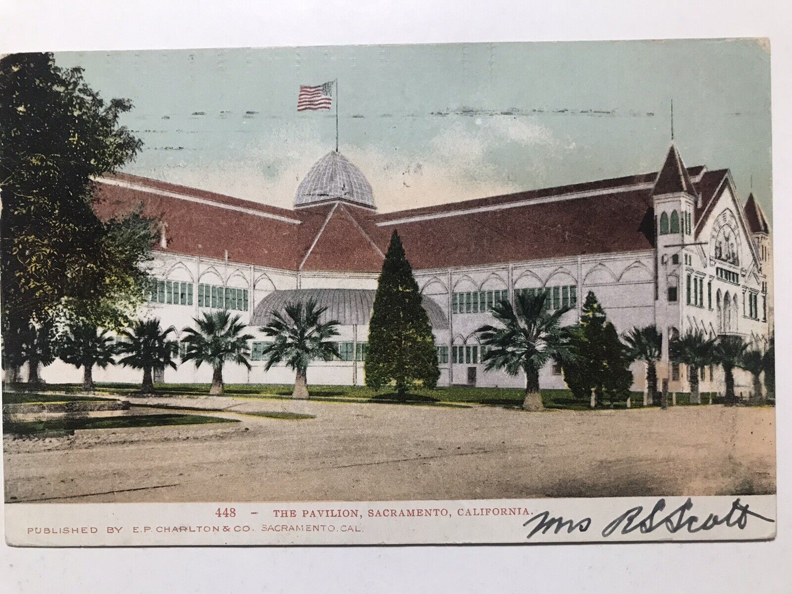 1901 The Pavilion Sacramento California Undivided Back Postcard