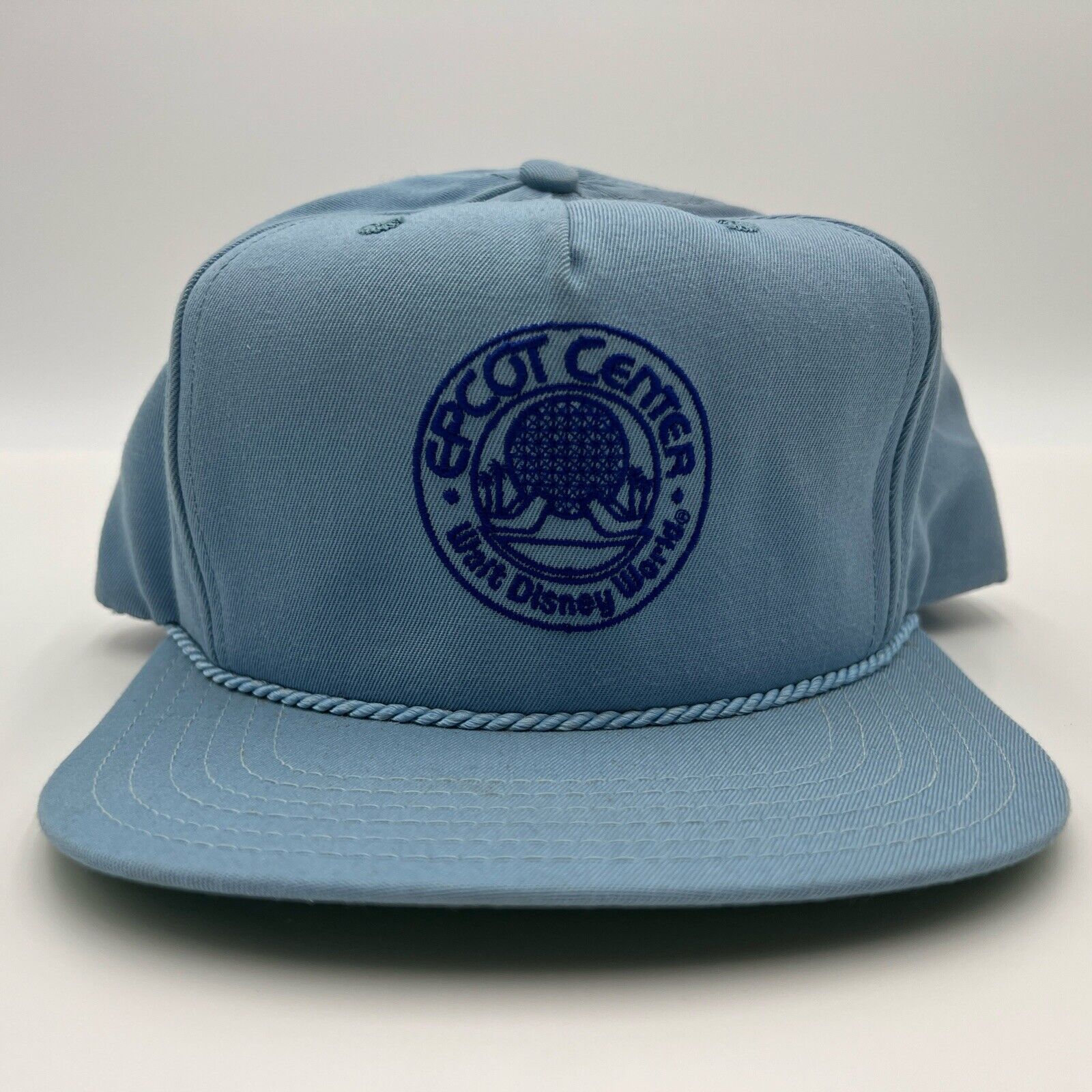 Vtg 1982 Blue Epcot Center Walt Disney World Hat New Era Snapback Cap Made USA
