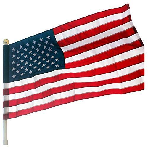 American Flag Pole Sleeve Banner American Flag 2.5x4 ft - Pole Sleeve Style
