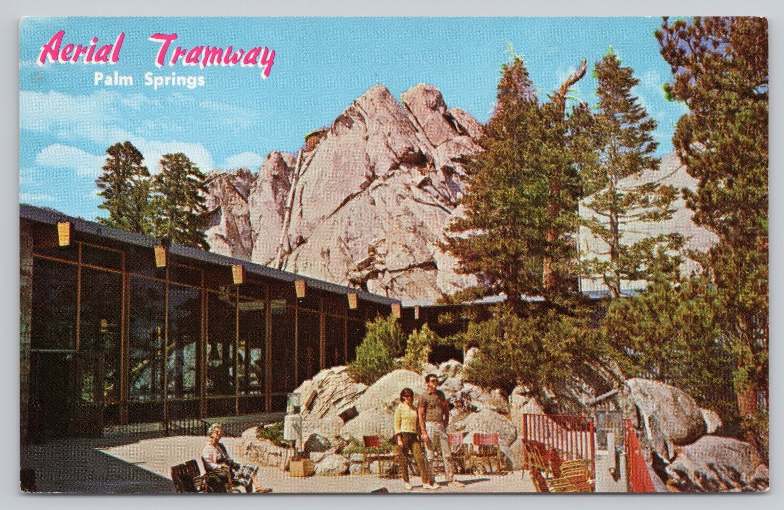 Palm Springs California, Aerial Tramway Mountain Station, Vintage Postcard