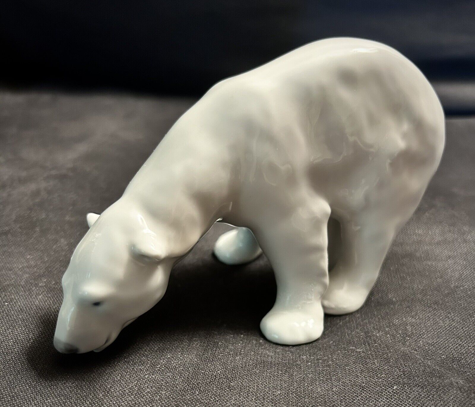 Vintage Royal Copenhagen Porcelain Figurine Walking Polar Bear Denmark - #321