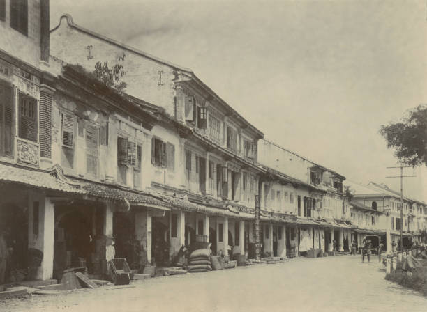 Principal Business Street Kuching Malaysia 1903 OLD PHOTO