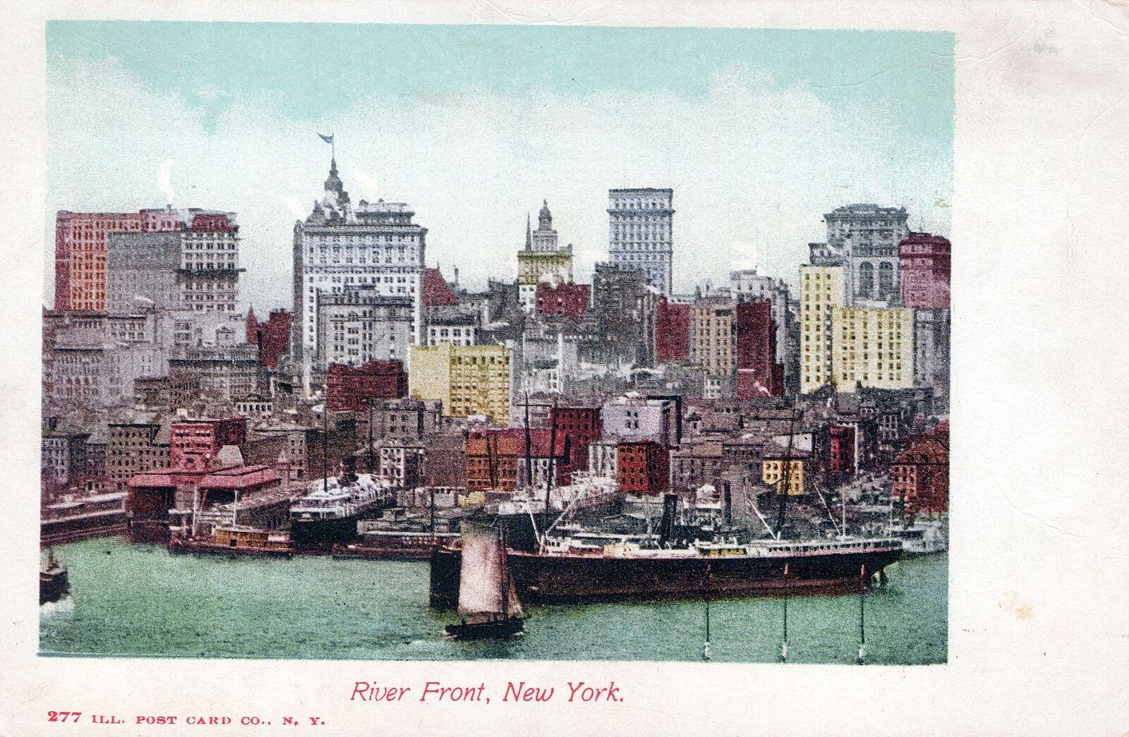 NEW YORK CITY - Riverfront River Front Postcard - udb (pre 1908)