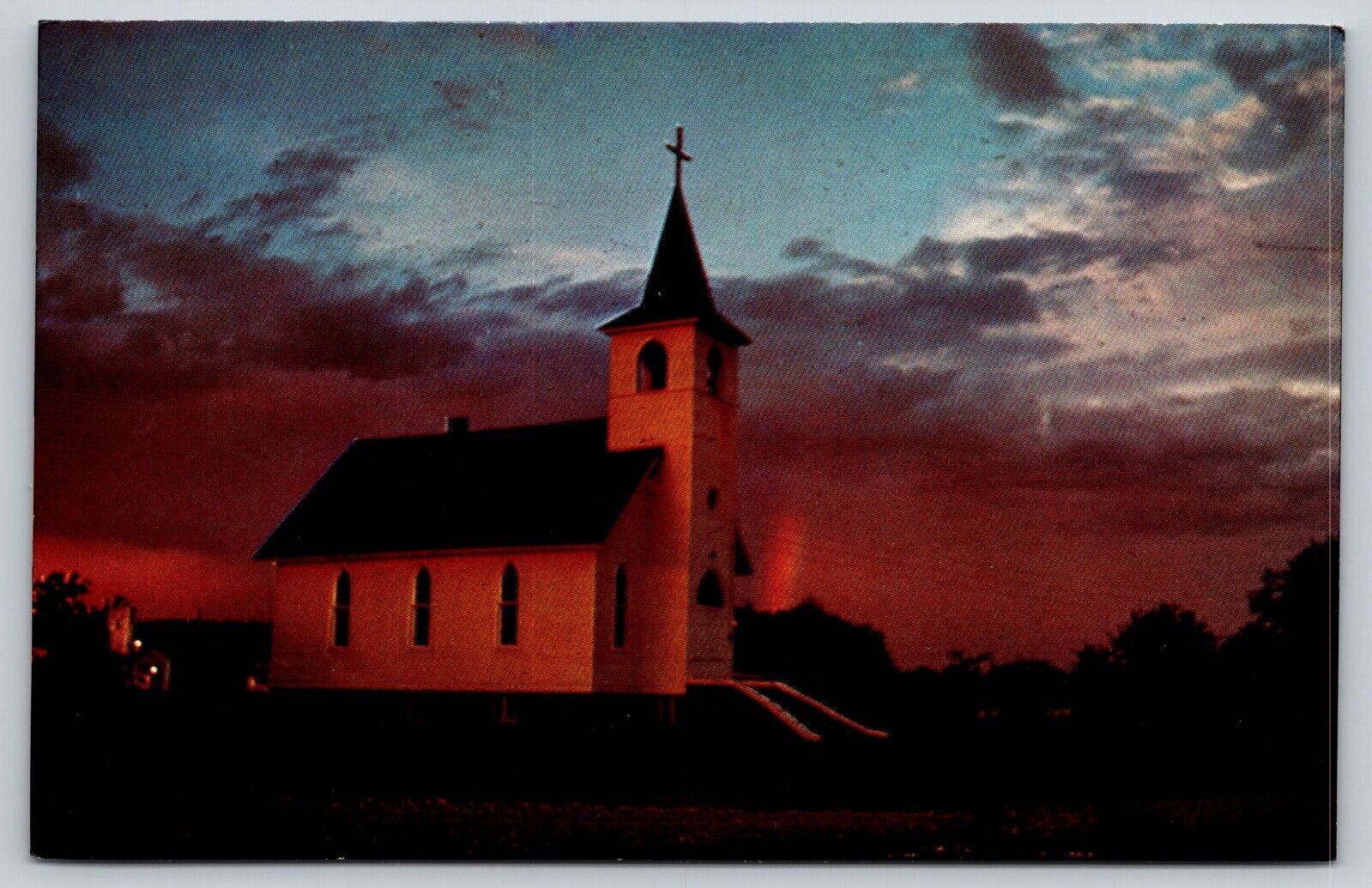 Postcard Trinity Lutheran Church Brevort Michigan   [ez]