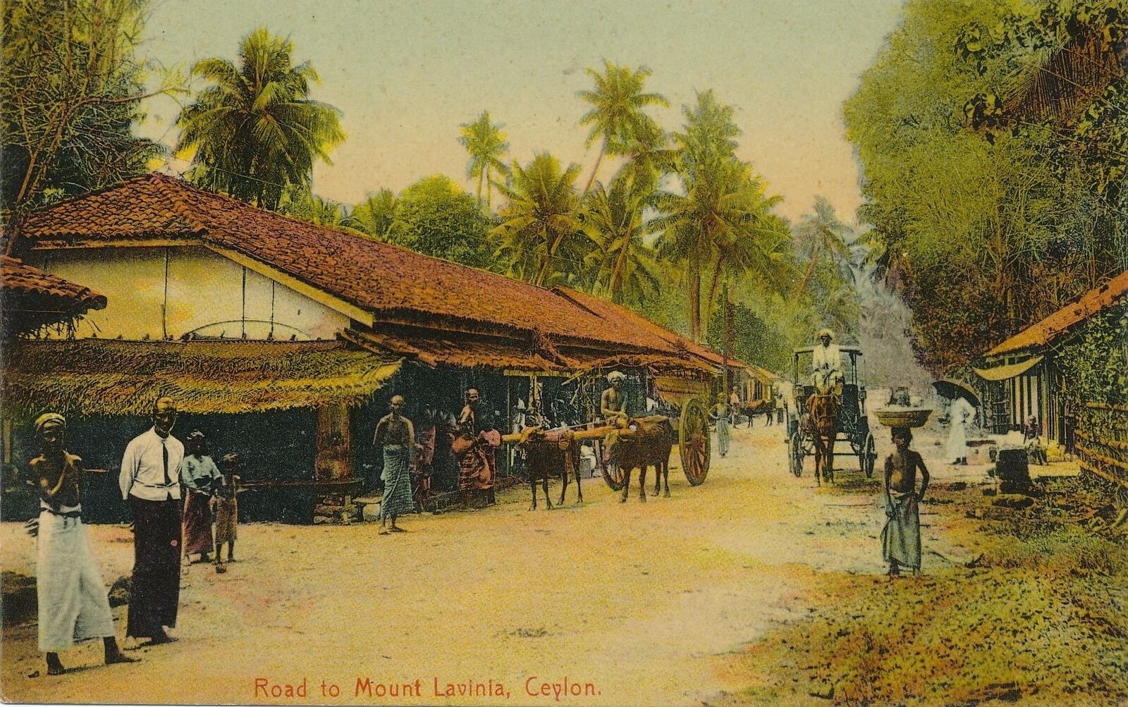 SRI LANKA - Road To Mount Lavinia Postcard - Ceylon