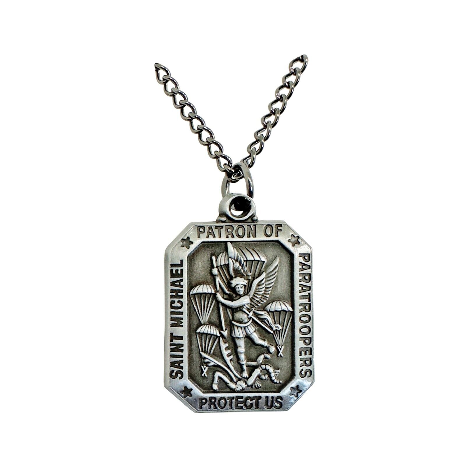 Saint Michael Patron Saint of Paratroopers Protect Us Airborne Medallion (each)