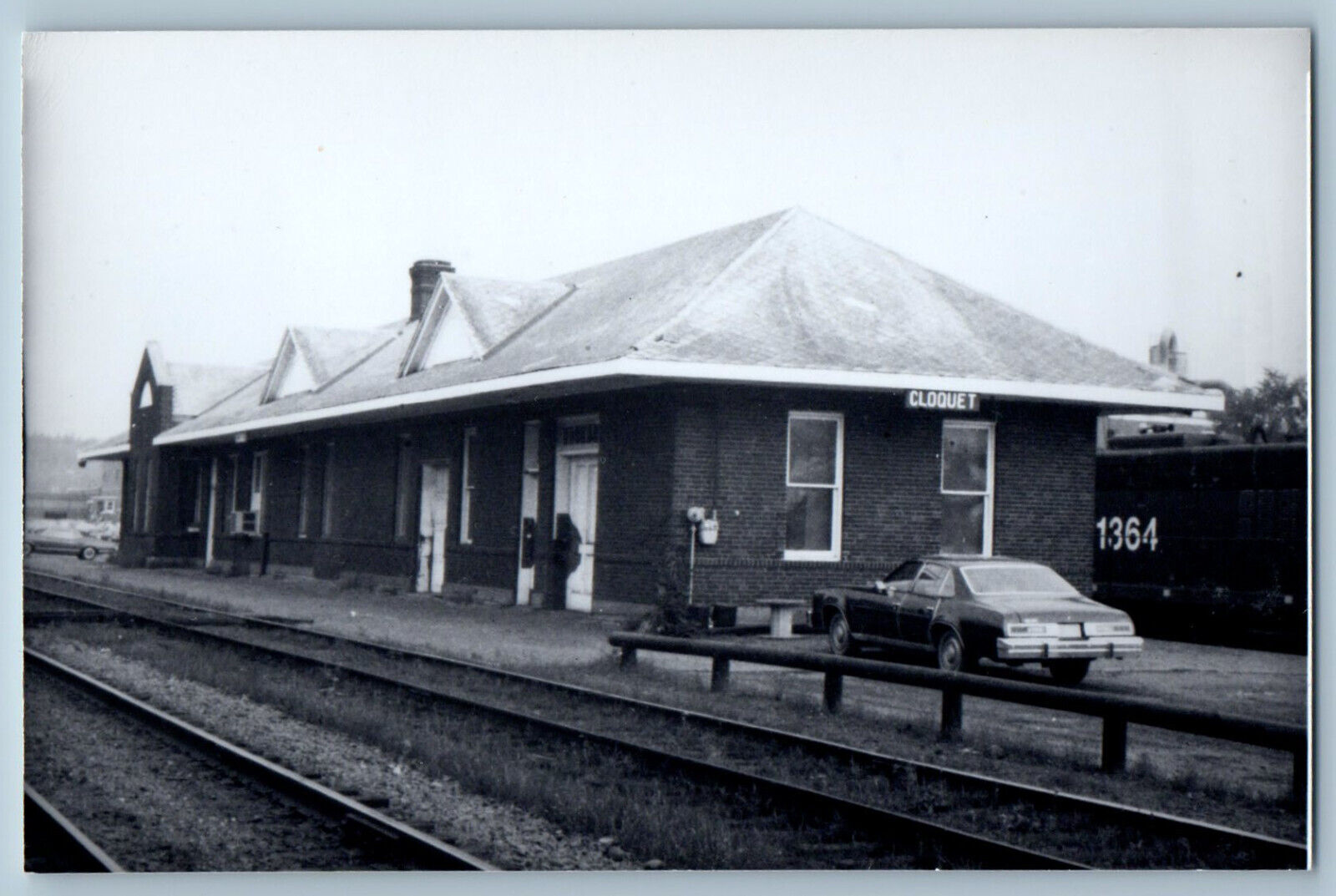 Cloquet Minnesota MN Postcard Depot Station Railway c1950's Unposted RPPC Photo