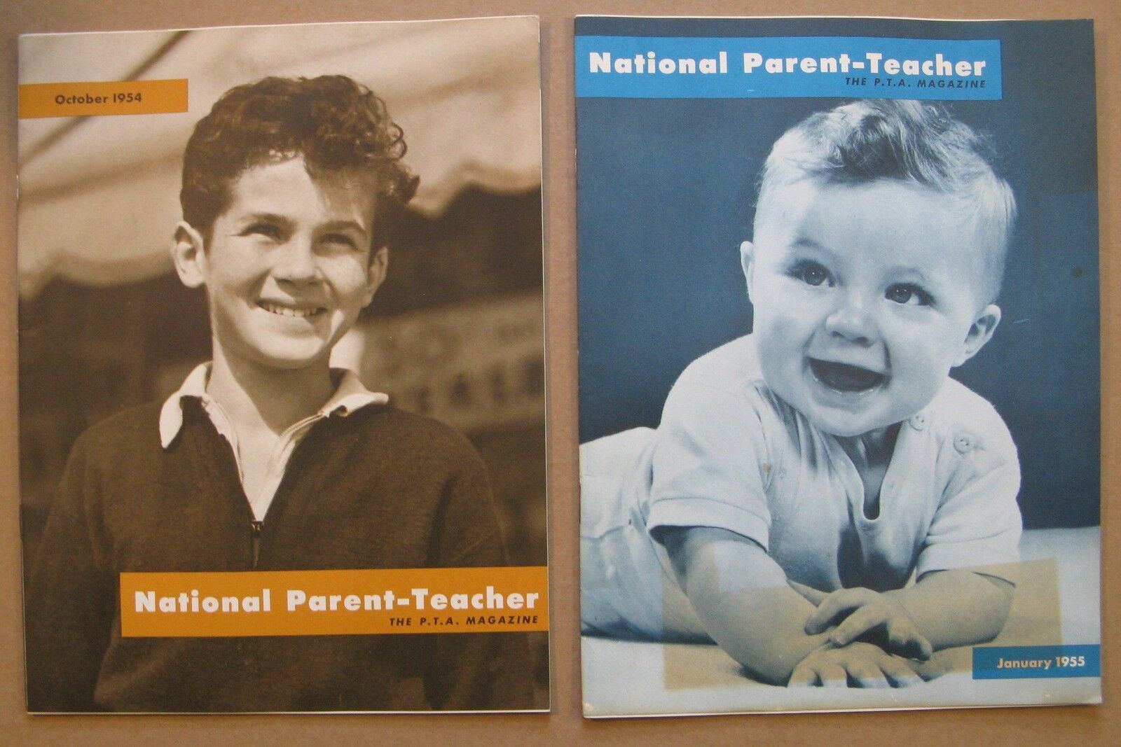 1954 & 1955 P.T.A. National Parent-Teacher Magazines 