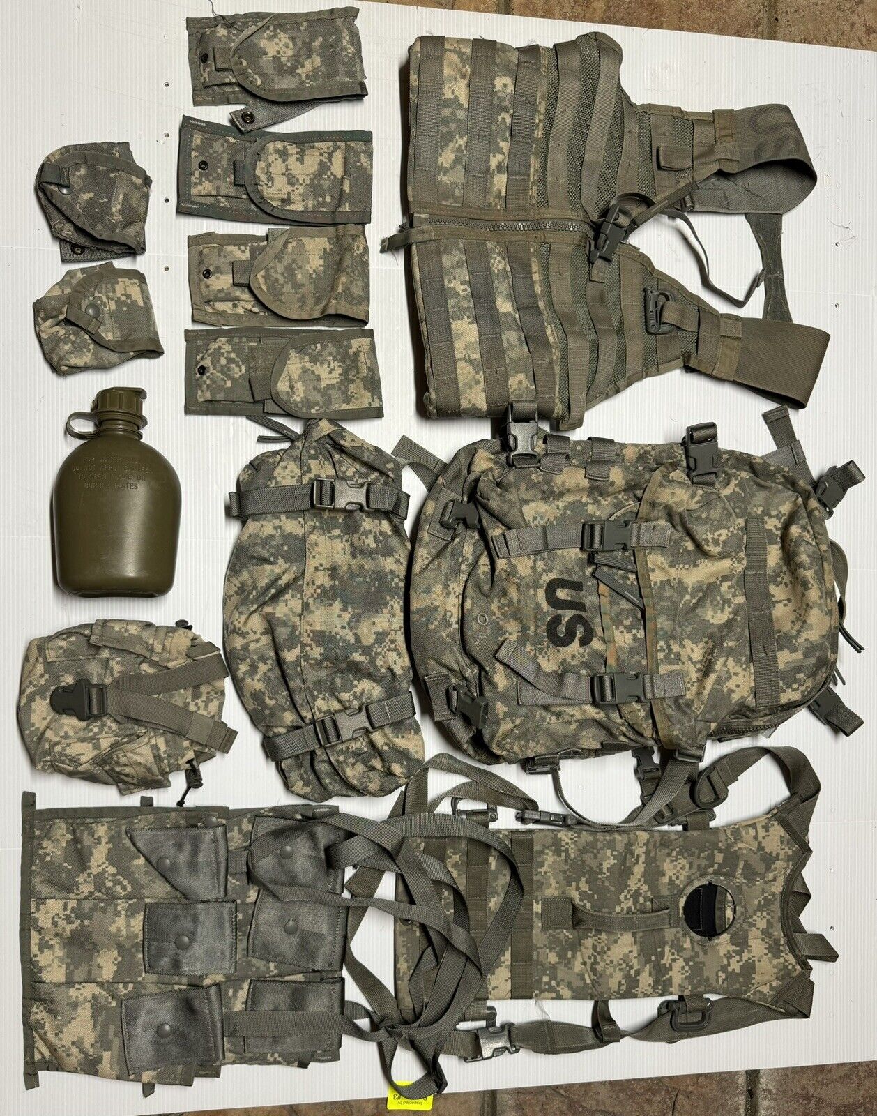 14pc Rifleman Kit MOLLE System ACU Complete Set USGI ARMY