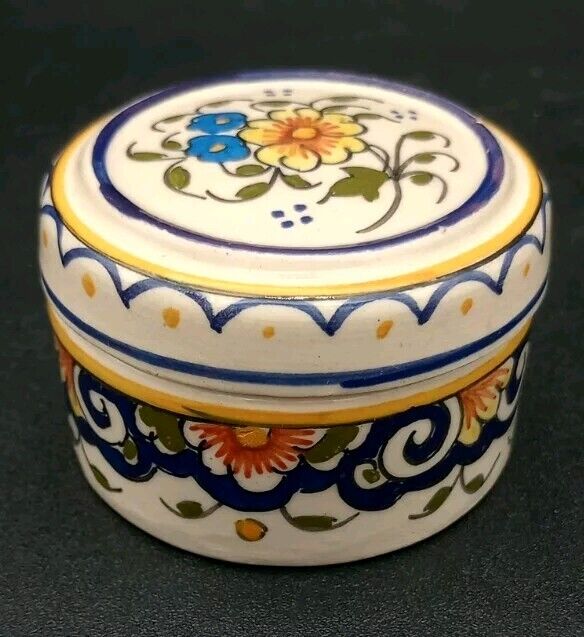 Decor Rouen Fait Main Hand Painted Trinket Box Made in France