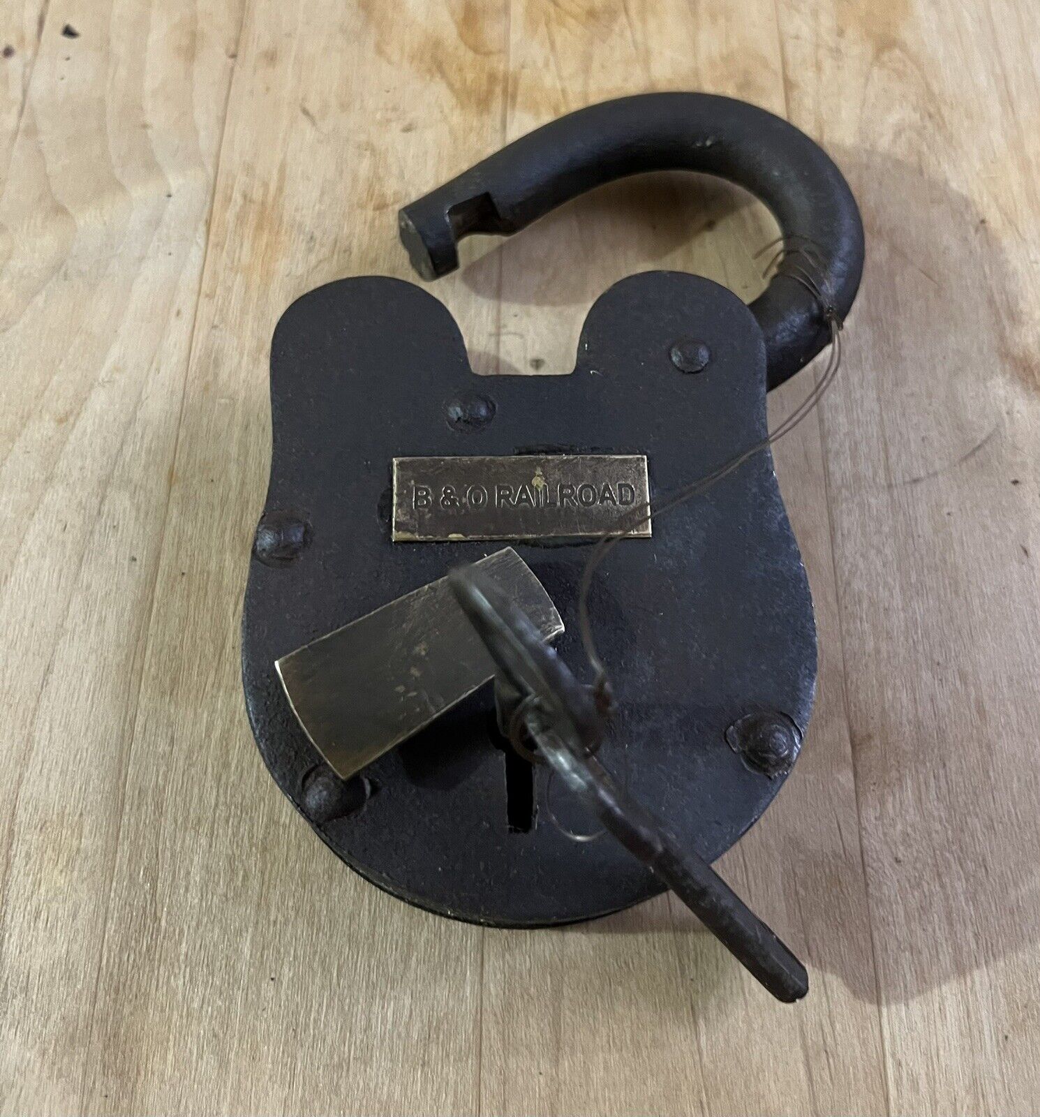 Large rare, antique padlock heavy duty see photos