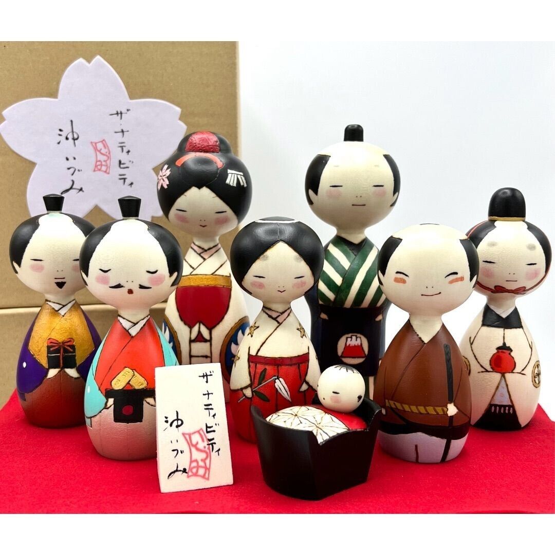 Kokeshi Nativity Christ Doll Wooden Traditional Crafts Handmade Dress JAPAN