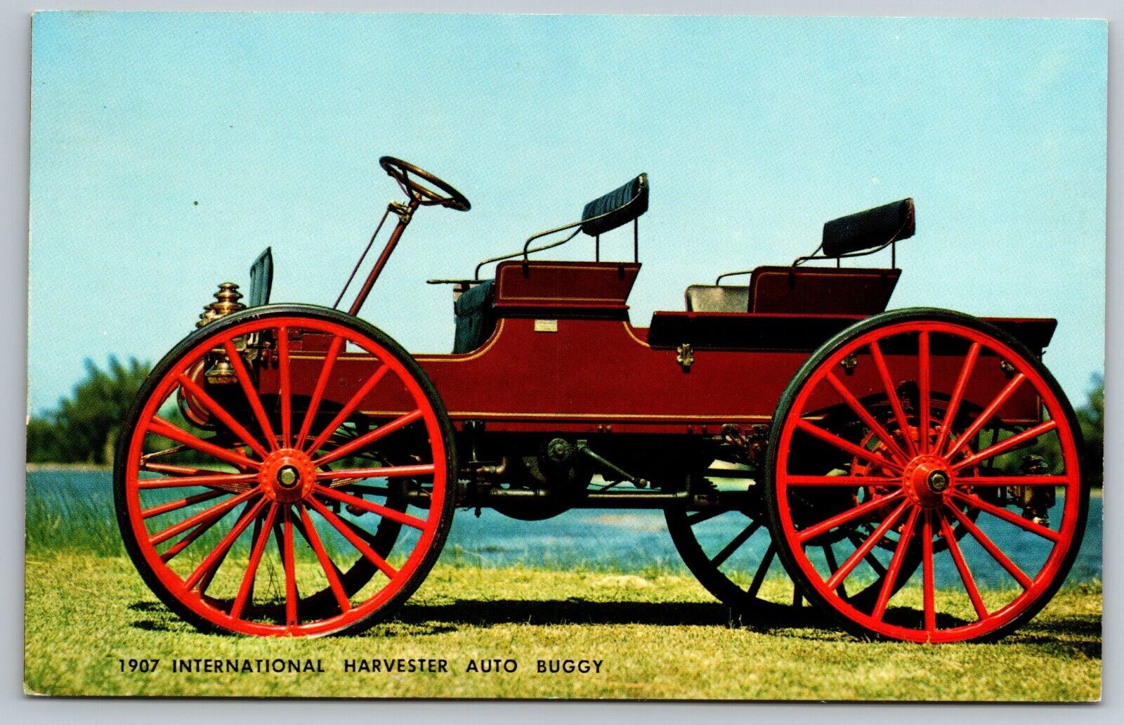 Postcard D 33, 1907 International Harvester Auto Buggy
