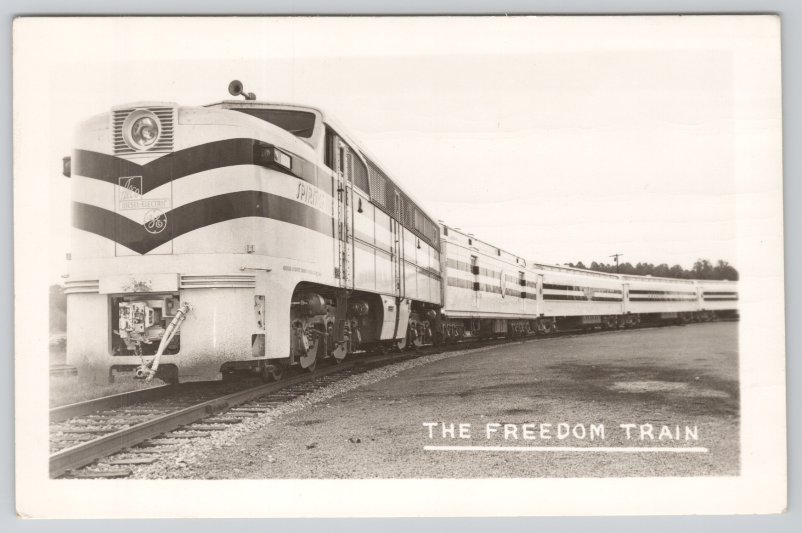 Real Photo Postcard The Freedom Train US Spirit of 1776 c1947 RPPC