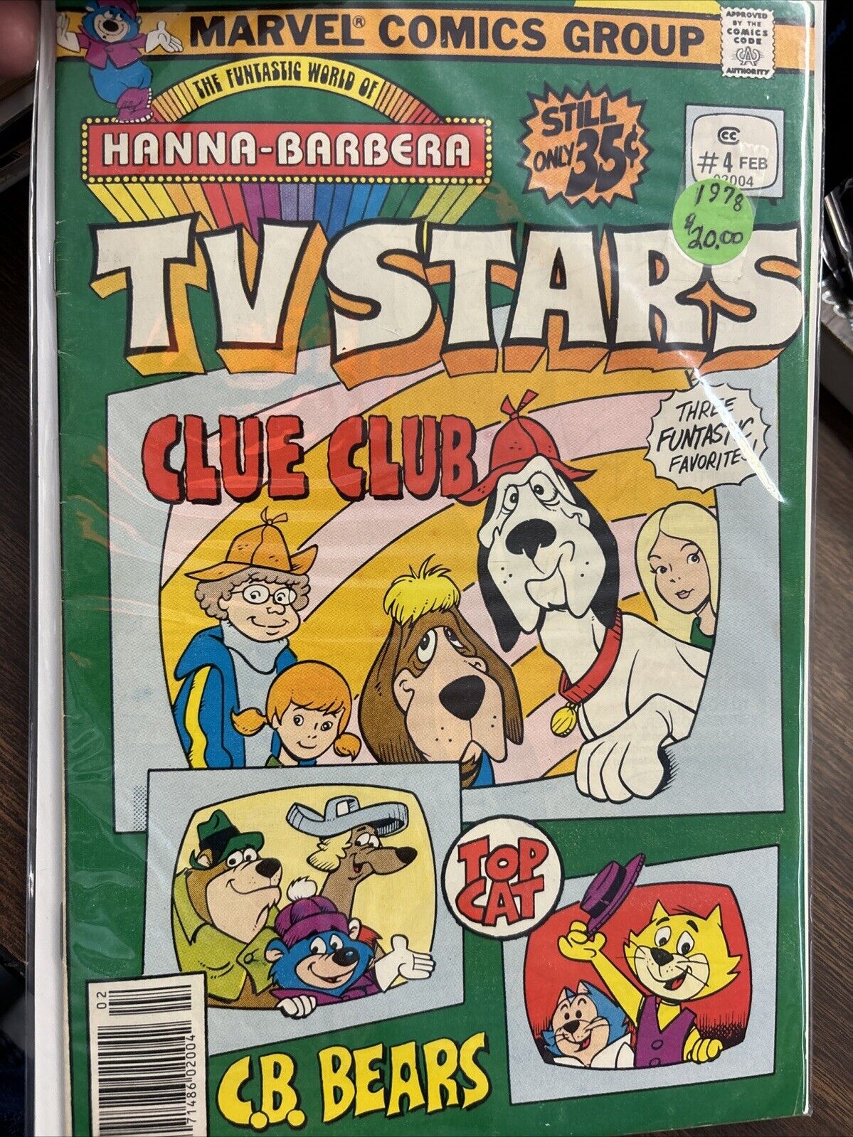 Hanna Barbera\'s TV Stars #4 FEB 1978 Marvel Comics Rare Top Cat